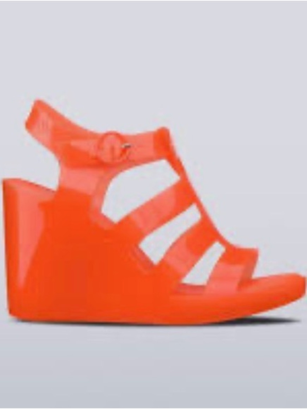 Melissa Orange Venus Wedge Jelly Sandals